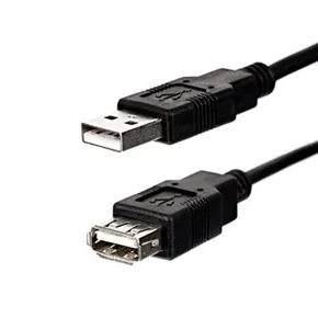 USB predlžovačka (2.0), USB A M - USB A F, 3m, čierny, Logo Economy